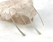 Open Hoop Earrings shown on a crystal rock